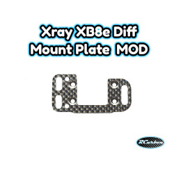 Xray XB8e Diff Mount Plate  MOD